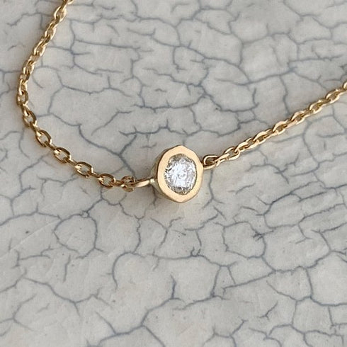 K18YG mini teacup diamond † bracelet